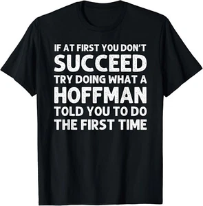HOFFMAN Funny Surname Family Tree Birthday Reunion Idea Gift Unisex T-Shirt - Picture 1 of 4