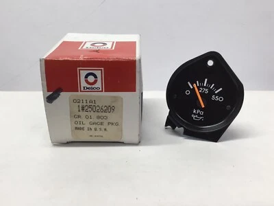 NOS 1984 1984 加拿大出口雪佛兰 S10 卡车油表通用 25026209 — 第 1/2 张图片