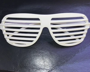 Vintage Shutter Brille - Weiß NEU - Bild 1 von 1