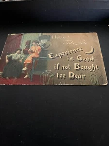Hallo nehmen Sie zur Kenntnis 2 Damen Postkarte Gruß 1909 Jennings Kansas - Bild 1 von 6