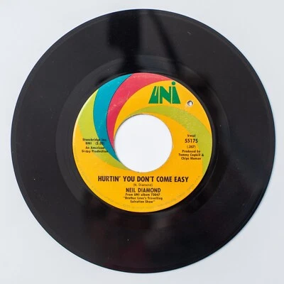 Виниловая пластинка 45 Neil Diamond - Hurtin' You Don't Come Easy / Holly Holy - Изображение 1 из 2