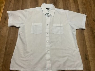 J. C. Penney Shirt, Men's Size XL, 17-17.5, Blue, Short Sleeve, Button Up - Image 1 of 4