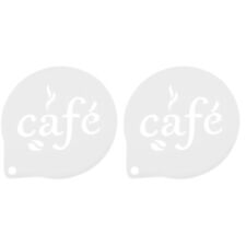  2 Count Milk Foams Templates Coffee Decorating Stencils Tool