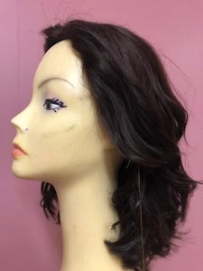 Malky Human Remy Kosher Wig Sheitel Dark Brown 4 - Picture 1 of 8