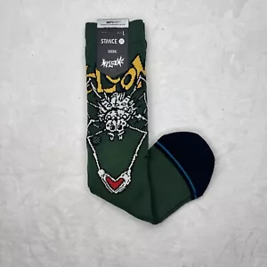 Calcetines Stance X Welcome Wilbur Crew para hombre talla L 9-13 verde Spyder nuevos con etiquetas $19,99 - Imagen 1 de 5