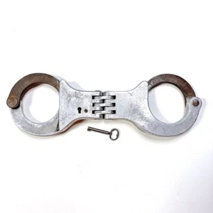 Pre-War Weimar Republic German Handcuffs High Security W/Key Rare Collectible - Picture 1 of 2
