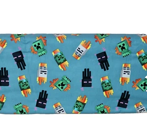 Minecraft Mini Mobs Cotton Fabric 1/4 Yard 9” X 44” Brand New - Picture 1 of 23