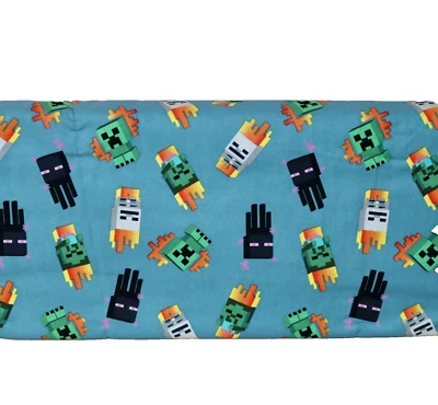 Minecraft Mini Mobs Cotton Fabric 1/4 Yard 9” X  44” Brand New - Image 1 of 4