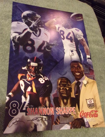 DENVER BRONCOS VINTAGE POSTER LOT - XXXIII , SHARPE , NALEN , RING FAME  , FANS Cover