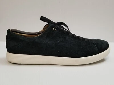 Cole Haan Grand OS Crosscourt II Women's 9.5 B Suede Black Sneakers W08781 - Image 1 of 4