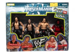 Vintage JAKKS PACIFIC 1998 WRESTLEMANIA XV Over the Edge 4 Figure Set NIB - Picture 1 of 7