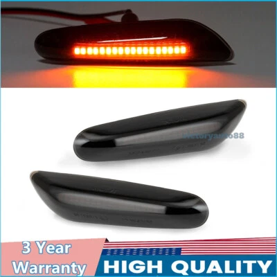 Luces de señalización laterales LED de humo para BMW E82 E88 E90 E92 luces intermitentes de señal de giro Foto 1 de 4
