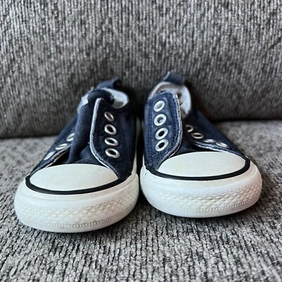 Zapatos Converse All Stars Low Top Sin Cordones Infantil Talla 4 Buen Estado Foto 1 de 4