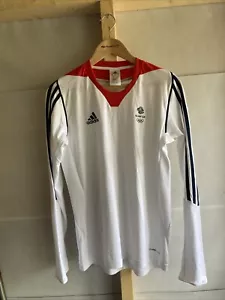 ADIDAS TEAM GB OLYMPICS 2012 LONG SLEEVE CLIMALITE TOP UK SIZE 38-40 - Picture 1 of 7