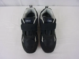 Omega Low-Top Hook & Loop Closure Sneaker SIZE: 9.5D DARK BLUE w/WHITE - Picture 1 of 4