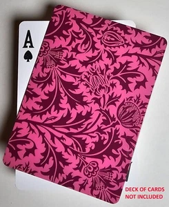 Premium Poker Size Burgundy Cut Card For Dealer Stiff and Flexible Plastic - Picture 1 of 1