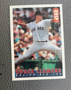1995 Topps Bazooka #9 Roger Clemens Boston Red Sox Card