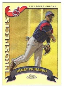 2002 Topps Traded Chrome Refractor #123 Henry Pichardo Cleveland Indians BV$4 - Picture 1 of 1