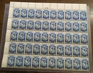 Full mint sheet of 50 stamps #733 Byrd Antarctic Expedition MNH OG - Picture 1 of 2