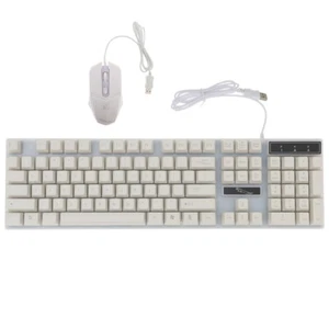  Tastatur- Und Mausset Mechanische Usb-tastatur Mit Hintergrundbeleuchtung - Bild 1 von 12