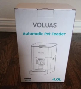 NEW VOLUAS Automatic Pet Voluas Automatic Feeder for Cats and Dogs 4.0L VL001 - Picture 1 of 8