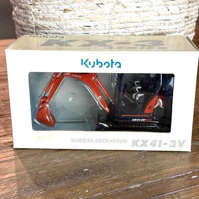 Kubota Miniature Model 1/24 KX-41-3V Excavator EXTREME DETAIL - DIECAST METAL - Image 1 of 4