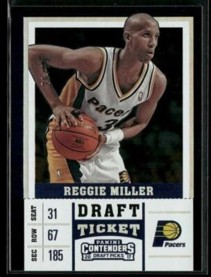 2017 Panini Contenders Draft Picks #41 Reggie Miller Draft Ticket #/99 - Image 1 of 2