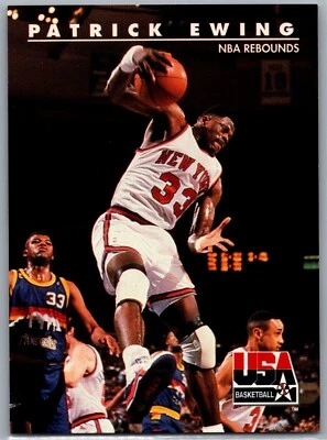1992 Skybox International #27 Patrick Ewing NBA Rebounds USA Basketball - Image 1 of 2