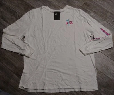 Nike South Beach Longsleeve White T-Shirt BV3227-906 Men's Size 3X - Image 1 of 3