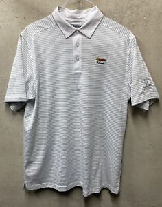 Baltusrol GC Polo Shirt by Callaway White-Gray Performanmce Exc Cond Size L