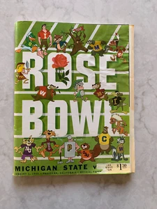Rose Bowl football game program, Michigan State vs. UCLA, + travel info, 1966 - Picture 1 of 16