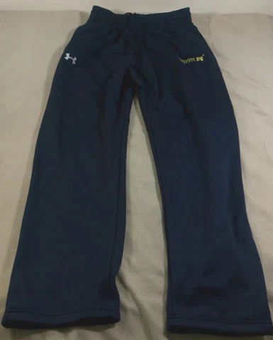 Navy Midshipmen Mens Pants Blue Large Loose Sweats Baseball NCAA Under Armour Cover