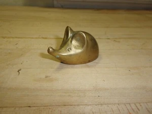 vintage brass mouse paper weight missing tail FREE SHIPPING - Picture 1 of 7