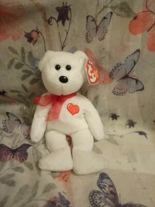 RARE TY Beanie Baby Bear "Casanova" Valentines Bear, With Tags, Retired.      60 - Bild 1 von 6