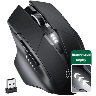 Rechargeable 2.4GHz Silent Wireless Mouse – Mute • Universal for PC/Laptop/Table - Image 1 of 4