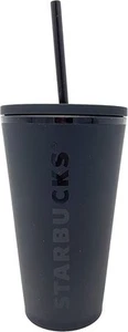 Starbucks 16oz Negro Mate Acrílico Taza Fría con Vaso de Pajita 2020 (NUEVO) - Imagen 1 de 7