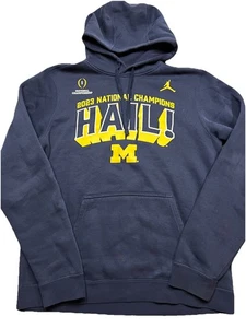 Nike Michigan Wolverines 2023 Fútbol Campeones Nacionales Jordan Sudadera con Capucha Hombre’s M - Imagen 1 de 7