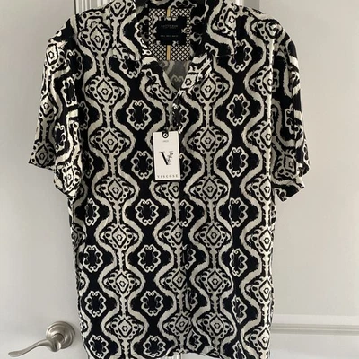 Camisa Cactus Hombre Geométrica Abotonada Talla Grande. Nuevo con etiquetas Foto 1 de 4