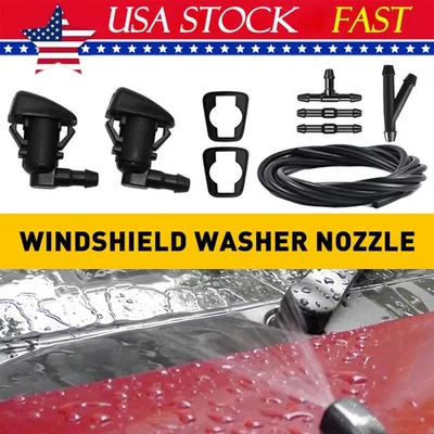 Пара для Ford F250 F350 F450 комплект сверхпрочных форсунок распылителей омывателя ветрового стекла - Изображение 1 из 4