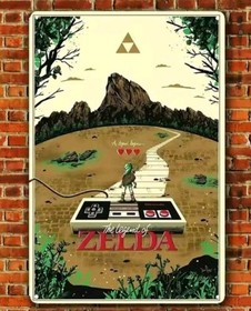 The Legend Of Zelda Metal Poster 20x30 cm Print Nes Classic Game Nintendo 