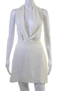 Amanda Uprichard Women White Sleeveless Sheath Mini Dress Size S - Picture 1 of 7