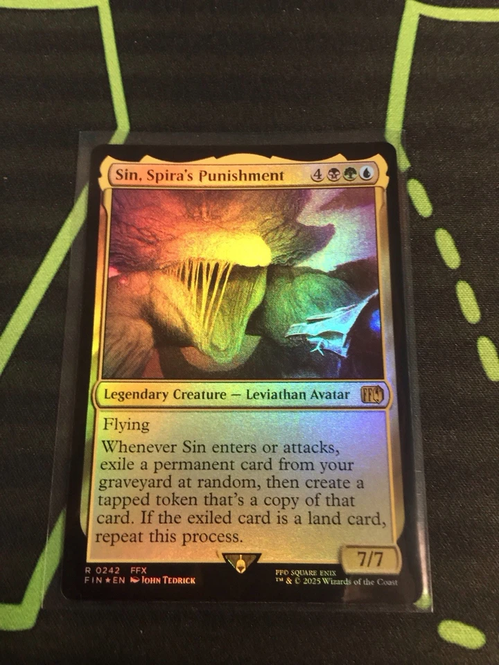 MTG Magic The Gathering Sin, Spira’s Punishment Foil FIN Rare Final Fantasy - Image 1 of 1