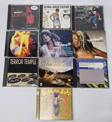 House Music 10x CD Lot Hard Continuous Mix James Christian Rave Paul Oakenfold - Image 1 of 4