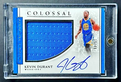2016-17 Panini National Treasures KEVIN DURANT #22 Colossal Jersey Auto #15/49 - Image 1 of 2