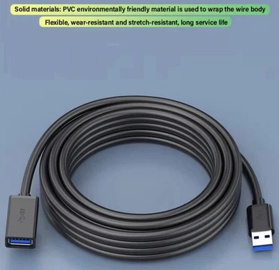 USB Extension Cable Male to Female High Speed 10 Ft cord  - Image 1 of 4