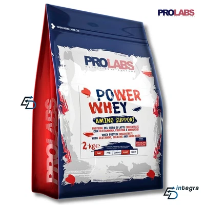 PROLABS - Power Whey Amino Support 2 kg Proteine del Siero con Aminoacidi