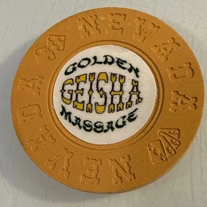 GOLDEN GEISHA MASSAGE NCV BROTHEL CASINO CHIP COMBINE SHIPPING - Picture 1 of 3