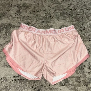 Girls Youth Under Armour Pink Shorts YXL. Youth X-Large - Picture 1 of 5