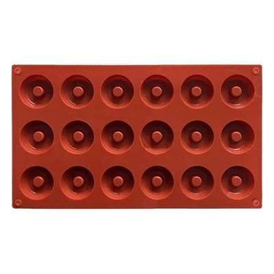 Mini-Silikon-Donut-Form, Donut-Form, Backform, Schokoladenform, Donut-Form - Bild 1 von 4