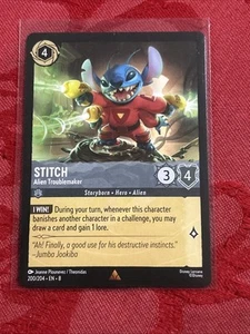 Lorcana Reign of Jafar - Stitch - Alien Troublemaker - 200/204 - Rare M/NM - Bild 1 von 7